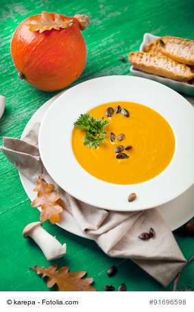 Kürbissuppe mit Hokkaido und Butternut Kürbisse - Die Pfanne von