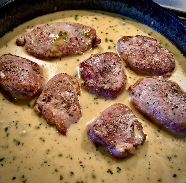 Schweinefilet in Gorgonzola Soße - Die Pfanne von harecker.de