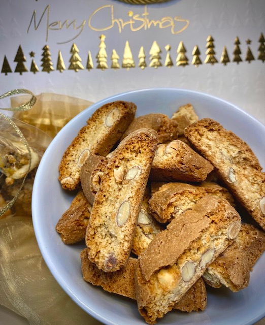 Cantuccini, das traditionelle italienische Kaffee-Gebäck.