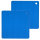 Waben-Untersetzer-quadratisch 19 cm 2er Set blau