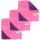 Microfasertuch 18 x 18 cm 3er Set pink-lila