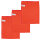 Poliertuch 50 x 60 cm 3er Set rot