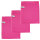 Poliertuch 50 x 60 cm 3er Set pink