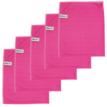 Poliertuch 50 x 60 cm 5er Set pink